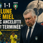 Brésil 1-1 Maroc : "La lune de miel avec Ancelotti est terminée" confie un journaliste brésilien